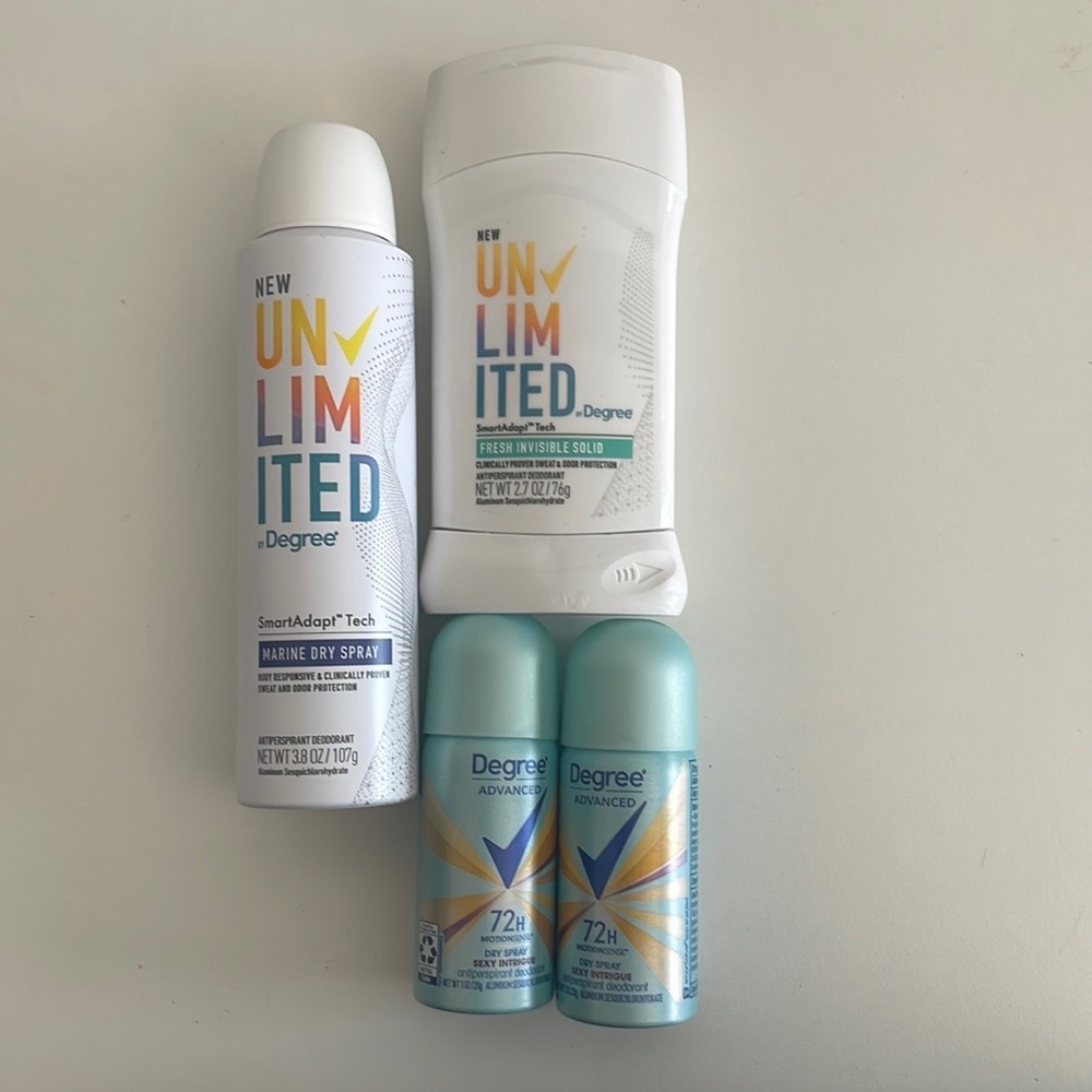 Four degree deodorants